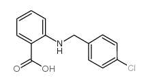 2-[(4-氯苄基)氨基]苯甲酸结构式