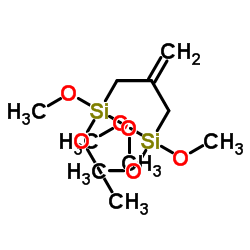 trimethoxy-[2-(trimethoxysilylmethyl)prop-2-enyl]silane Structure