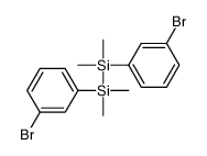(3-bromophenyl)-[(3-bromophenyl)-dimethylsilyl]-dimethylsilane结构式