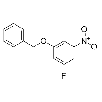 1-(苄氧基)-3-氟-5-硝基苯结构式