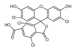 6-羧基-2',4,7,7'-四氯荧光素结构式