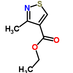 3-甲基异噻唑-4-羧酸乙酯结构式