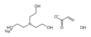 sodium,2-[bis(2-hydroxyethyl)amino]ethanol,hydrogen sulfite,prop-2-enoic acid Structure