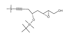 ((2R,3R)-3-((R)-2-((tert-butyldimethylsilyl)oxy)-5-(trimethylsilyl)pent-4-yn-1-yl)oxiran-2-yl)methanol Structure