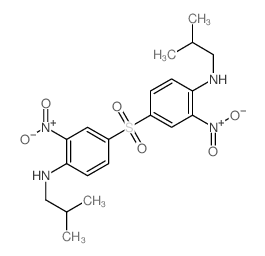 Benzenamine, 4,4-sulfonylbis[N-(2-methylpropyl)-2-nitro- Structure