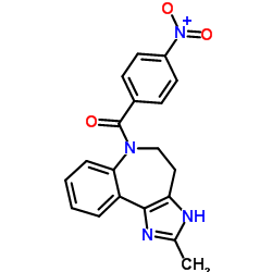 (4,5-二氢-2-甲基咪唑并[4,5-d][1]苯并氮杂卓-6(1H)-基)(4-硝基苯基)甲酮结构式