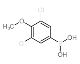 3,5-二氯-4-甲氧基苯硼酸结构式