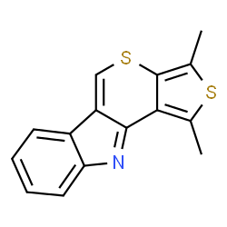1,3-Dimethylthieno[3',4':5,6]thiopyrano[4,3-b]indole Structure
