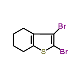2,3-Dibromo-4,5,6,7-tetrahydro-1-benzothiophene结构式
