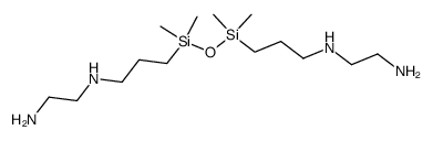 N,N''-[(1,1,3,3-tetramethyldisiloxane-1,3-diyl)dipropane-3,1-diyl]bis(ethylenediamine) structure
