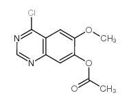 7-乙酰氧基-4-氯-6-甲氧基-喹唑啉-4-酮结构式