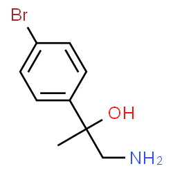 1-amino-2-(4-bromophenyl)propan-2-ol结构式
