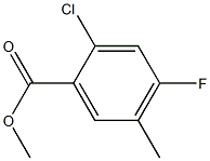 2-Chloro-4-fluoro-5-methyl-benzoic acid methyl ester Structure