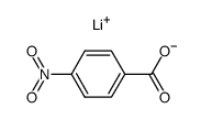 p-nitrobenzoic acid Li-salt Structure