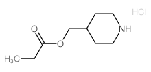 4-Piperidinylmethyl propanoate hydrochloride Structure