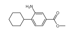 3-氨基-4-环己基苯甲酸甲酯结构式