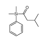 1-[dimethyl(phenyl)silyl]-3-methylbutan-1-one结构式