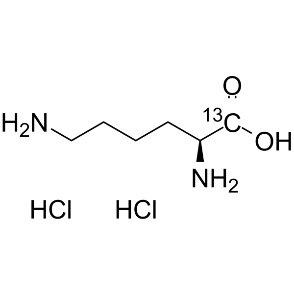 赖氨酸盐酸盐 13C (双盐酸盐)结构式