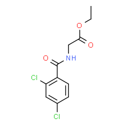 ethyl N-(2,4-dichlorobenzoyl)glycinate结构式