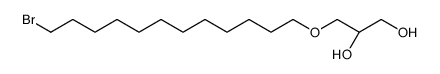 (2S)-3-(12-bromododecoxy)propane-1,2-diol结构式