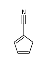 1,3-cyclopentadiene-1-carbonitrile结构式