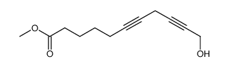 methyl 11-hydroxyundeca-6,9-diynoate结构式