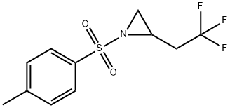 1-对甲苯磺酰基-2-(2,2,2-三氟乙基)氮杂环丙烷结构式