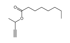 but-3-yn-2-yl octanoate Structure