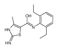 2-amino-N-(2,6-diethylphenyl)-4-methyl-1,3-thiazole-5-carboxamide Structure