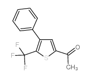 1-[4-苯基-5-(三氟甲基)-2-噻吩]-1-乙酮结构式