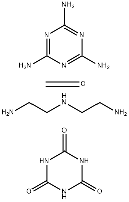 二乙烯三胺负载三聚氰酸掺杂多孔三聚氰胺甲醛树脂结构式