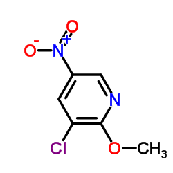 2-甲氧基-3-氯-5-硝基吡啶结构式