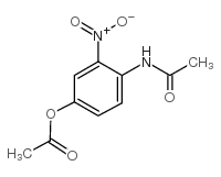 Acetamide,N-[4-(acetyloxy)-2-nitrophenyl]- Structure