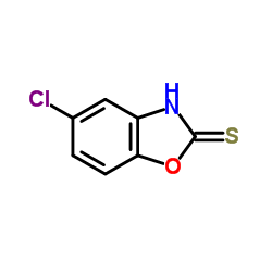 5-氯-2-巯基苯并恶唑结构式