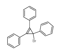 Benzene,1,1',1''-(3-bromo-1-cyclopropene-1,2,3-triyl)tris- Structure