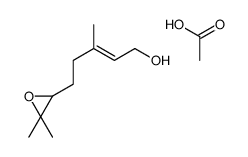 acetic acid,5-(3,3-dimethyloxiran-2-yl)-3-methylpent-2-en-1-ol Structure