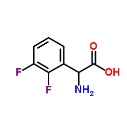 Amino(2,3-difluorophenyl)acetic acid structure