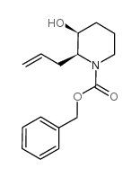 (2R,3R)-rel-3-Hydroxy-2-(2-propenyl)-1-piperidinecarboxylic Acid Phenylmethyl Ester Structure