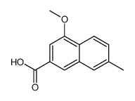 4-甲氧基-7-甲基-2-萘羧酸结构式