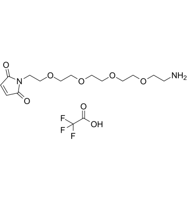 马来酰亚胺-四聚乙二醇-氨基结构式