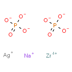 Phosphoric acid, silver(1+) sodium zirconium(4+) salt Structure