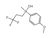 4-methoxyphenyl(methyl)(3,3,3-trifluoropropyl)silanol Structure