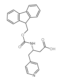 Fmoc-(S)-3-Amino-4-(4-pyridyl)-butyric acid structure