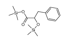 α-[(Trimethylsilyl)oxy]benzenepropionic acid trimethylsilyl ester结构式