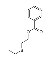 2-ethylsulfanylethyl pyridine-3-carboxylate Structure