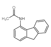 4-乙酰氨基芴结构式