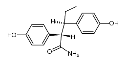 (2R*,3S*)-2,3-bis(4-hydroxyphenyl)pentanamide结构式