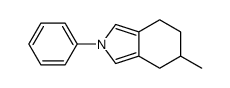 5-methyl-2-phenyl-4,5,6,7-tetrahydroisoindole结构式