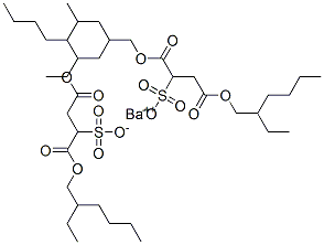 磺化丁二酸-1,4-双(2-乙基己基)酯钡盐结构式