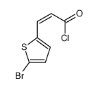 3-(5-bromothiophen-2-yl)prop-2-enoyl chloride结构式